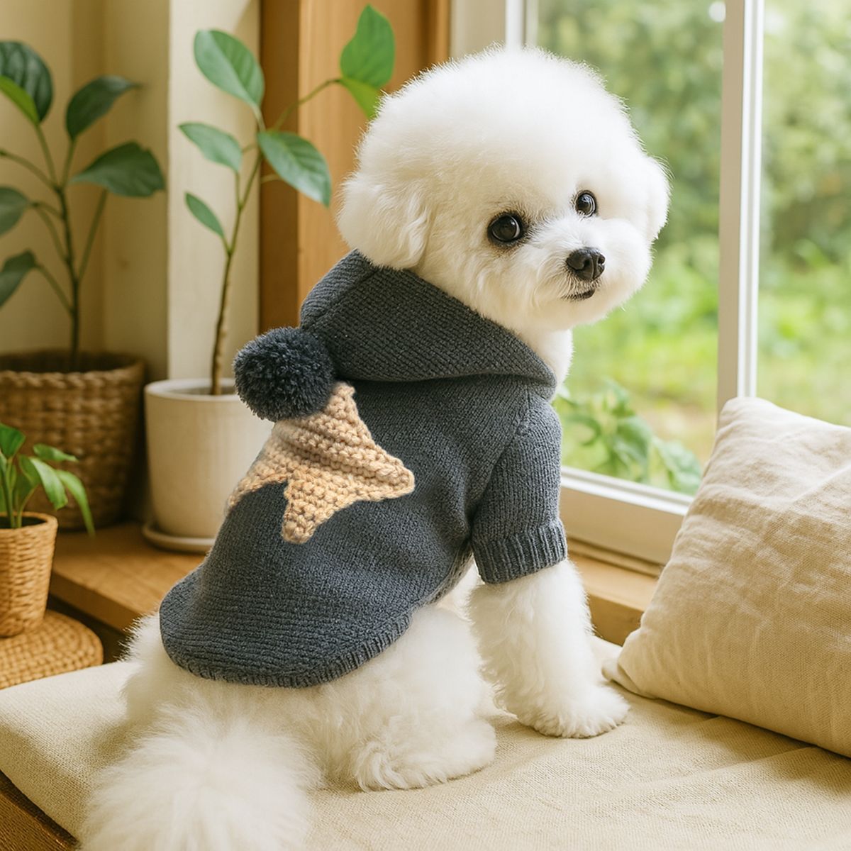 Wool knit jumper for dogs and cats, available in 19 styles, image 2