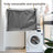 Grey memory foam dog bed with removable water-resistant cover, photo 4