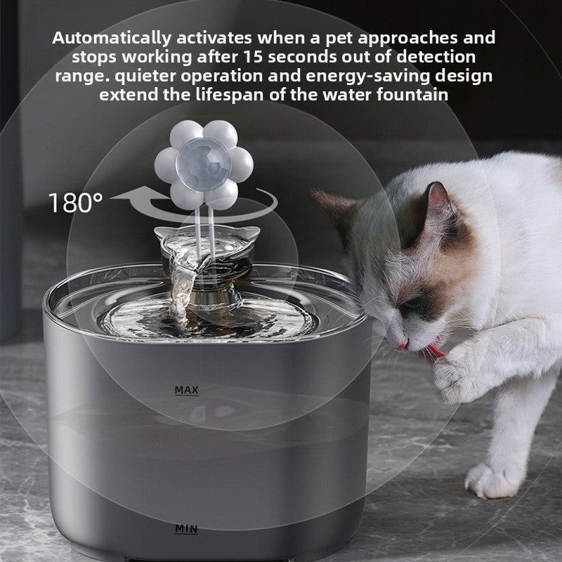 Quiet Automatic Circulating Pet Water Fountain with Replaceable Filters for Cats and Dogs