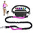Hands free dog lead with waist belt and zip pouch in black