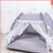 Pink enclosed cat tent bed with soft lining, view 52