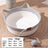 Caramel rattan and cotton rope cat bed with play ball, view 9