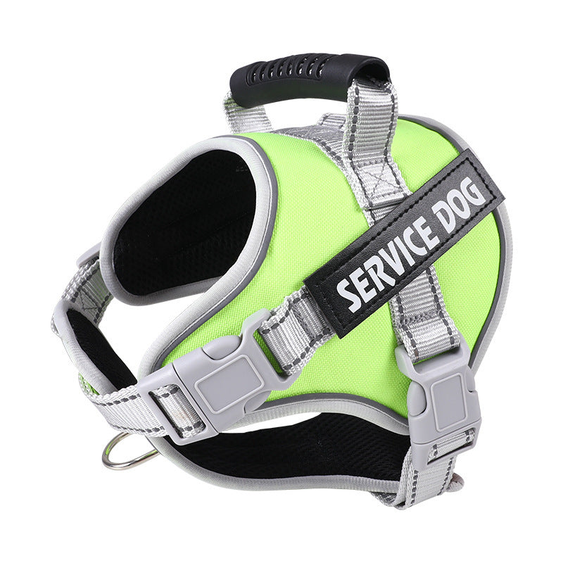 Reflective vest dog harness, available from Pet Royale UK
