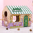 General store cat scratching board house folded flat