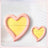 Glazed ceramic pet food plate with bear design in blue and pink, view 37