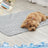 Light blue pet cooling mat with gel layer and mesh base