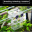 Clear acrylic fish breeding box for guppies in a tank, view 2
