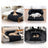 Pink long plush pet bed for cats and small dogs
