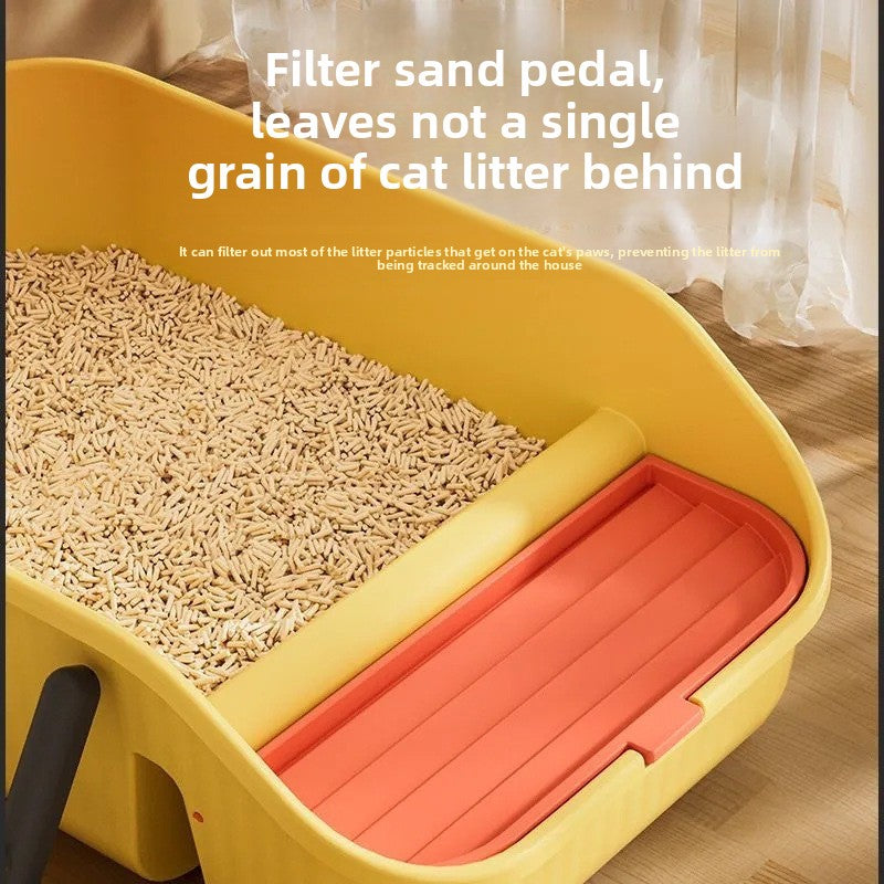 Fully Enclosed Cat Litter Box with Anti-Splash Design