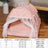 Pink enclosed cat tent bed with soft lining, view 9