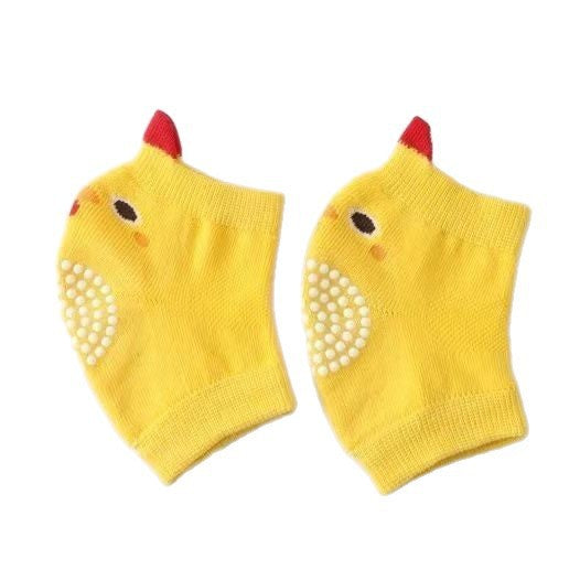 Pair of dog knee pads with cute animal prints and elastic cuffs, view 3