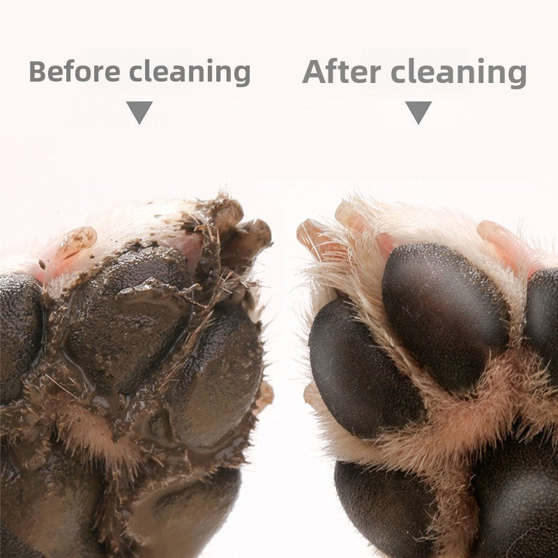 Portable Dog Paw Cleaning Cup with Soft Bristles, Mud Remover