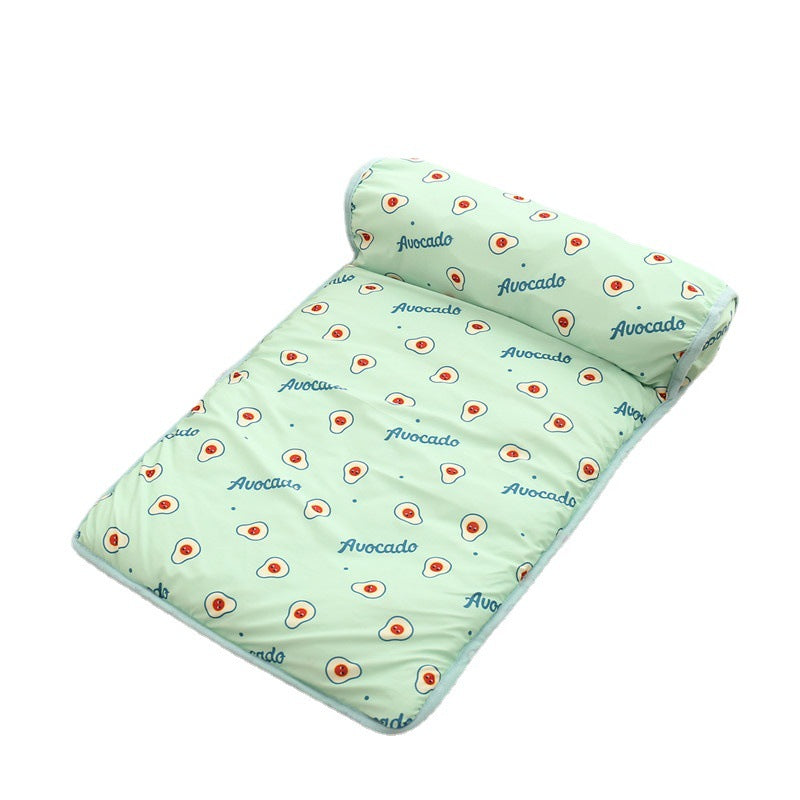 Ice silk pet cooling mat with built-in pillow, photo 5 of 15