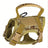 Tactical nylon vest harness for cats and small dogs in khaki