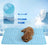 Light blue pet cooling mat with gel layer and mesh base, photo 2