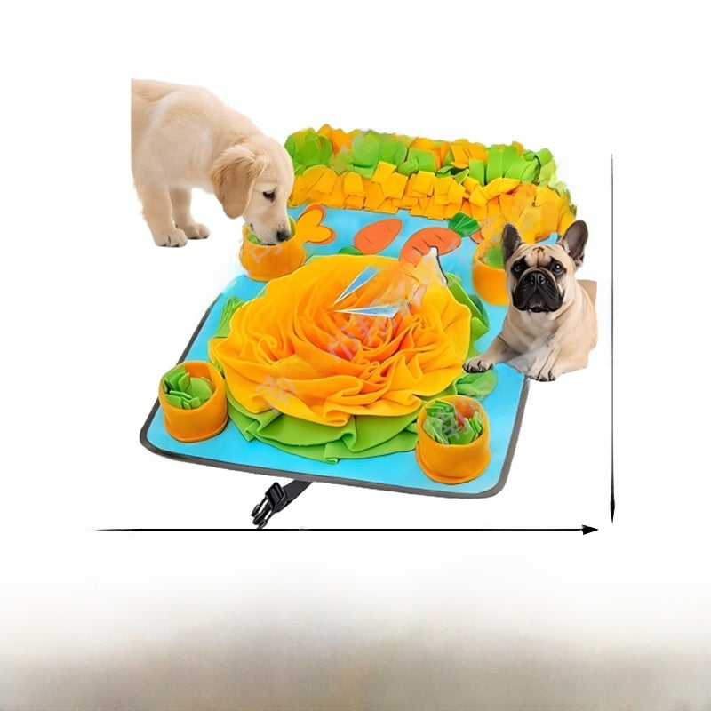 Dog puzzle snuffle mat for slow feeding and mental stimulation - view 18