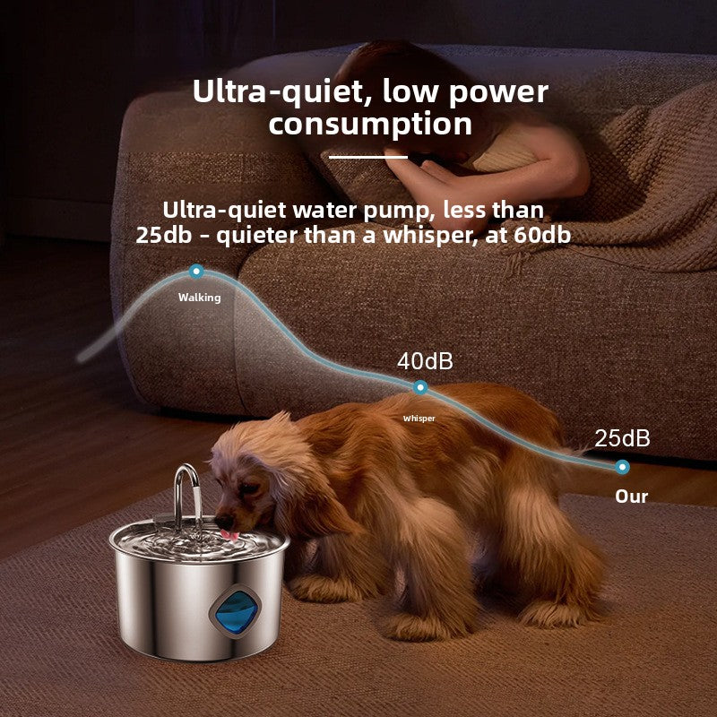 Automatic Pet Water Dispenser Stainless Steel 3.2L