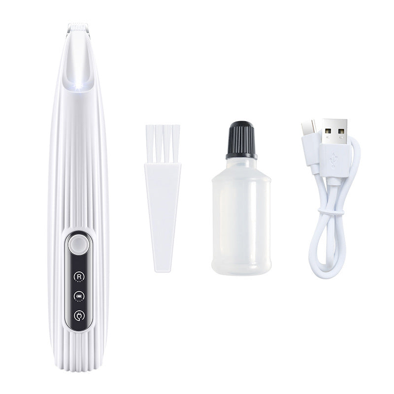 Quiet LED Pet Trimmer for Face, Ears and Paws, Dogs and Cats