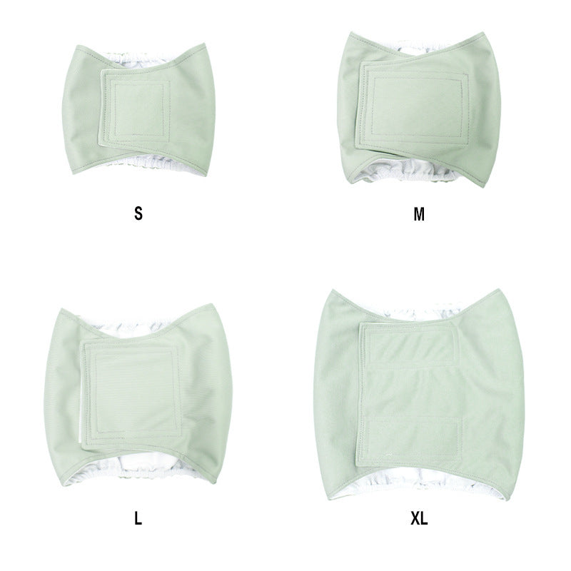 Washable Reusable Male Dog Diaper with Leak-Proof Absorbent Layer, Sizes S to XL