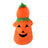 Halloween pumpkin fleece costume on a small dog