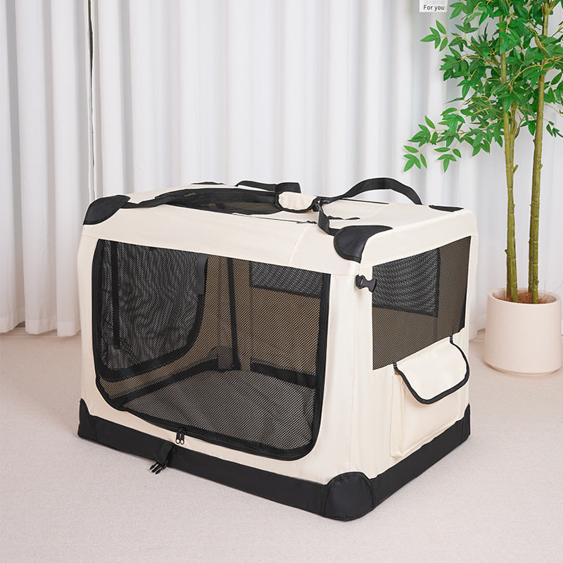Foldable Oxford fabric dog crate for car travel, photo 11 of 14