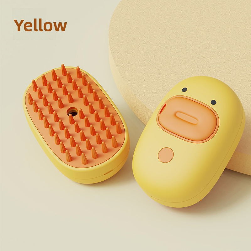 Electric Pet Comb in Whale or Avocado Design, Spray Grooming Brush
