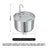 Circulating Stainless Steel Pet Water Fountain with Multi-Stage Filter and USB Power