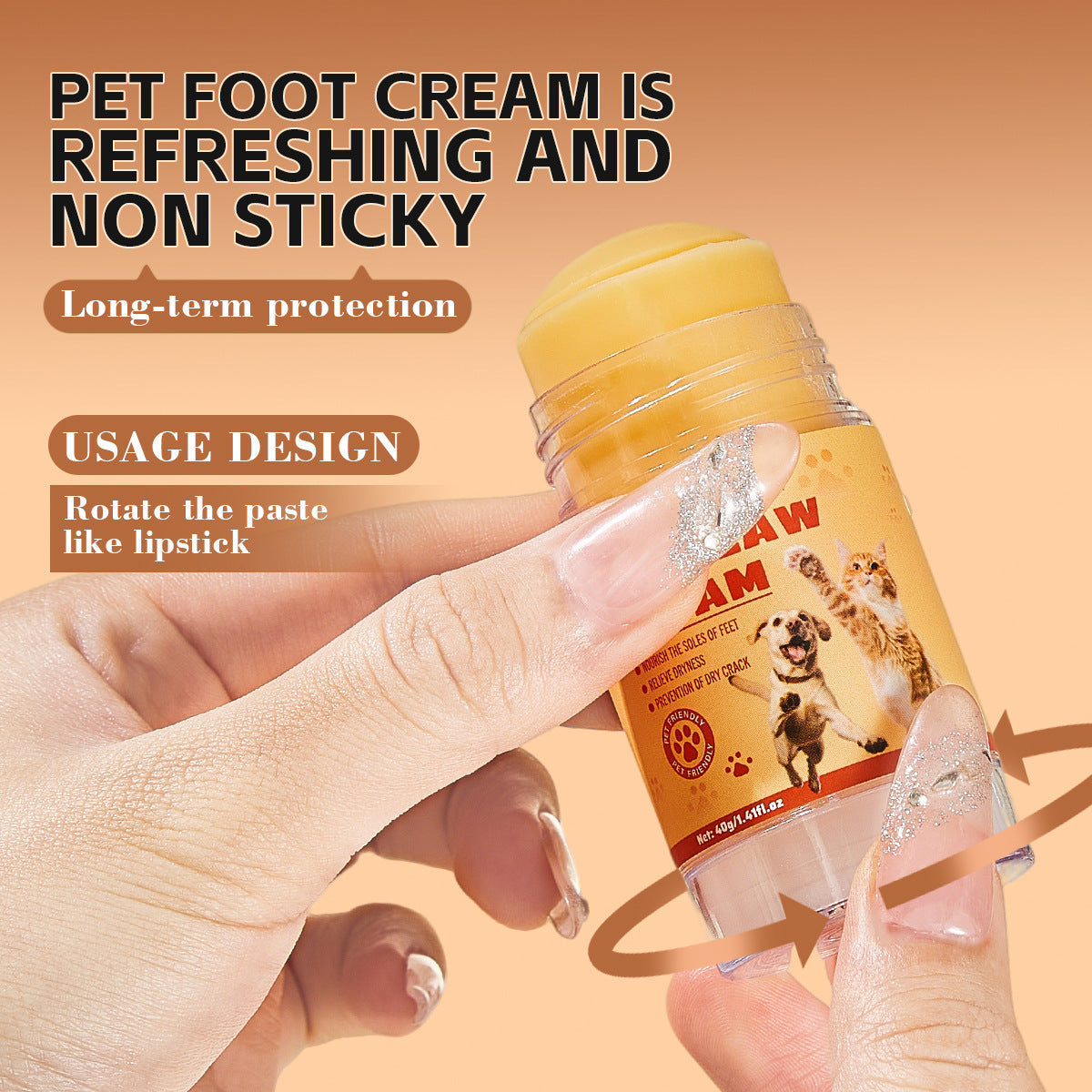 Soothing Paw Care Stick for Dogs and Cats, Softens Dry Pads
