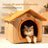 Animal Design Pet House for Cats and Small Dogs, Washable