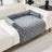 Large plush dog bed mat with pillow in Dark Grey, size 90 x 120cm