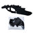 Halloween felt bat wings for dogs and cats, showing size and shape