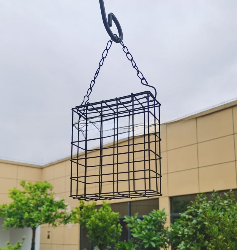 Black wrought iron bird feeder stand accessories for gardens, view 14