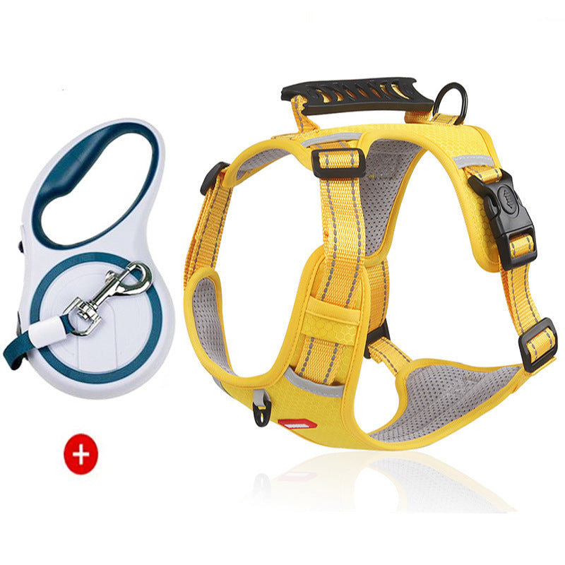 Adjustable burst-resistant dog harness, 5 sizes available from Pet Royale UK