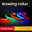 Light up pet collar with breakaway clasp glowing at night, product image 2