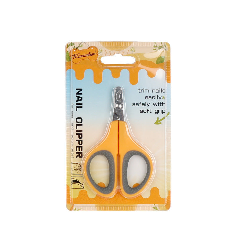Stainless Steel Pet Nail Clippers with Ergonomic Handle