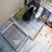 Black and white flat rabbit litter tray with grid, photo 7