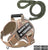Tactical nylon dog harness vest in camouflage for training and hiking