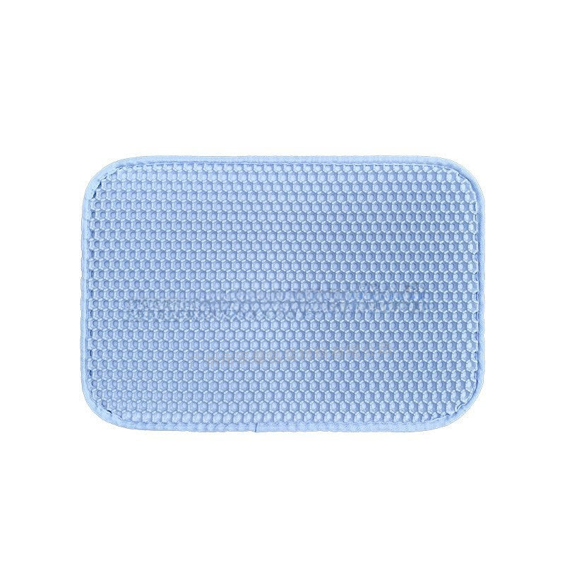 Double Layer Cat Litter Trapper Mat, Flat or Raised Edge Design