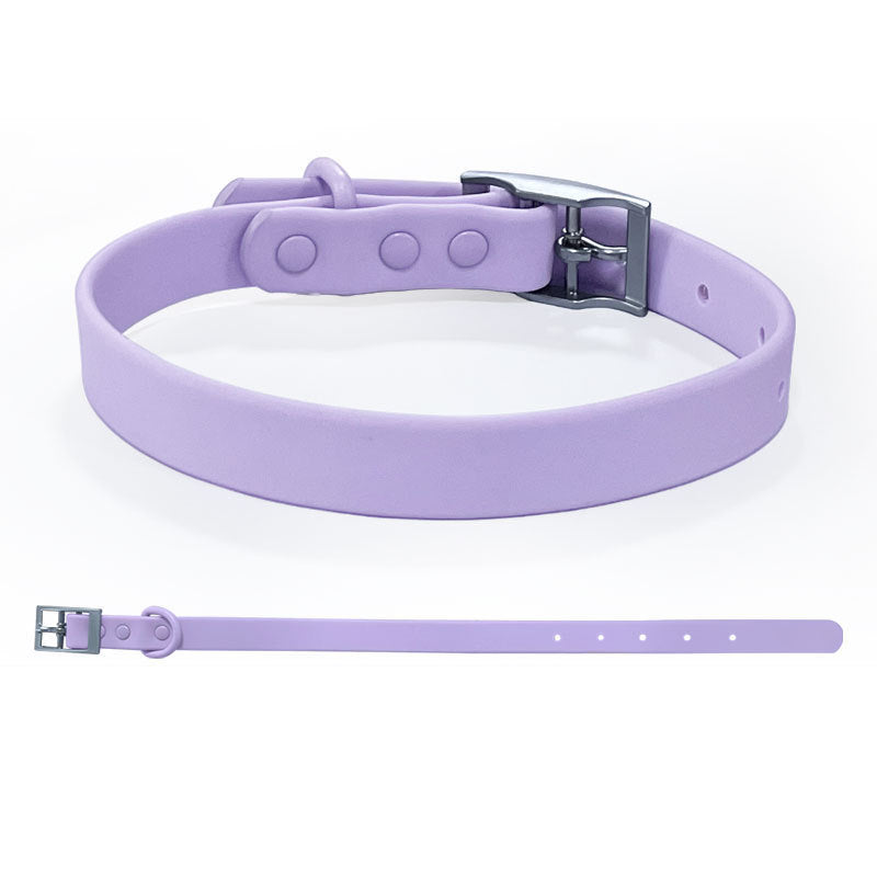 Personalised silicone pet collar with letters, ideal for everyday use