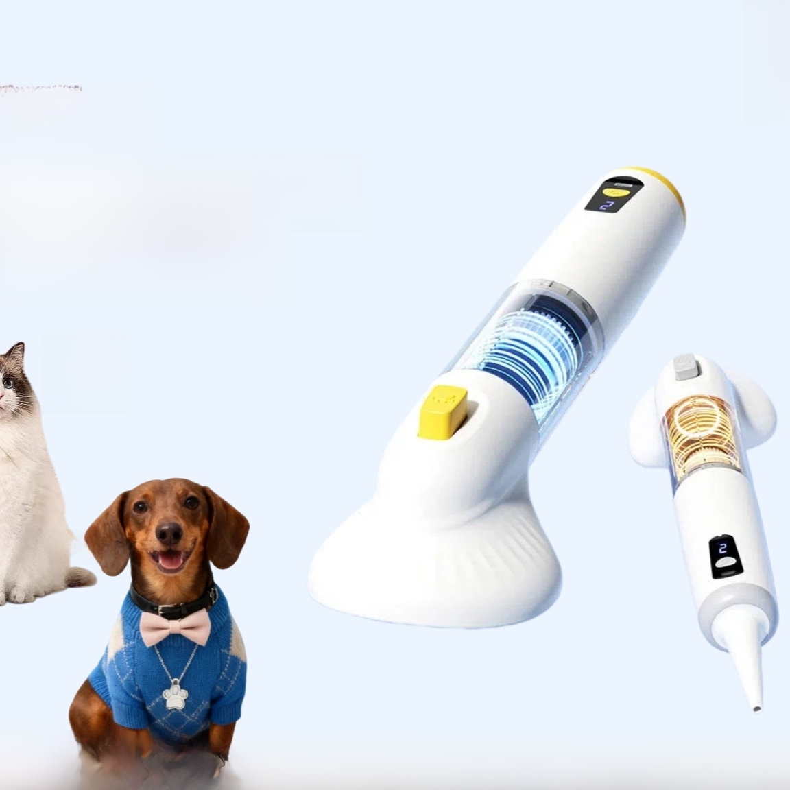 Cordless Pet Hair Vacuum and Grooming Kit, 40W Handheld Vacuum