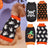 Orange pumpkin print knitted jumper on a small dog
