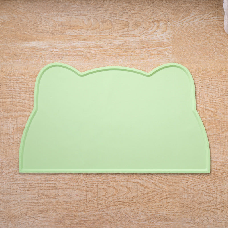 Silicone pet feeding mat with cat ear design, photo 16 of 17