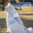 Adjustable blue cat harness and lead set with breakaway buckle