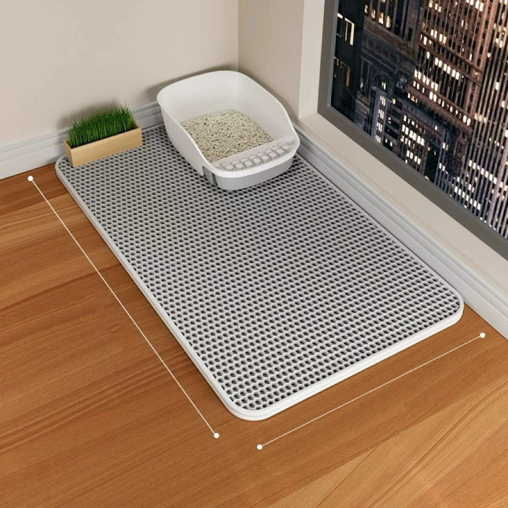 Thickened EVA Cat Litter Trapping Mat, Anti-Splash Design