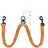 Double-ended nylon dog lead, close-up detail view from Pet Royale UK