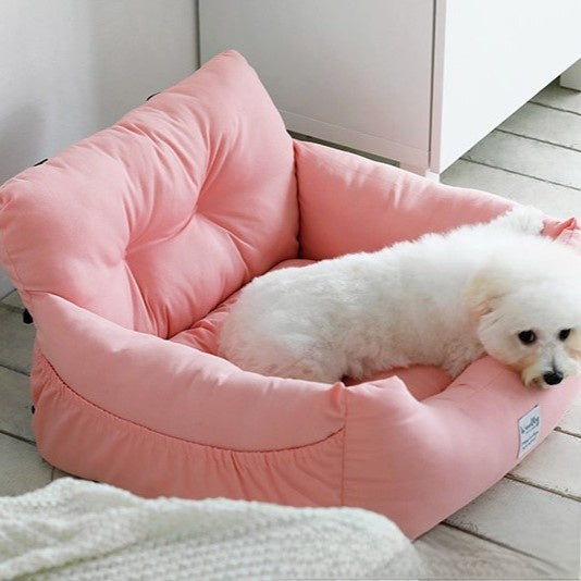 Foldable dog car kennel for back seat, photo from another angle