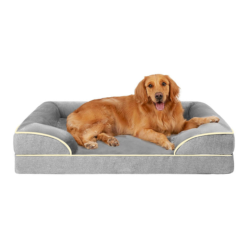 Grey removable washable pet sofa bed for dogs and cats, photo 5