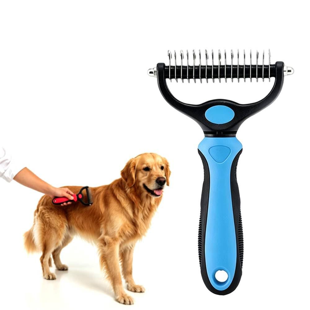 Stainless Steel Dematting Comb for Matted and Knotted Dog Fur