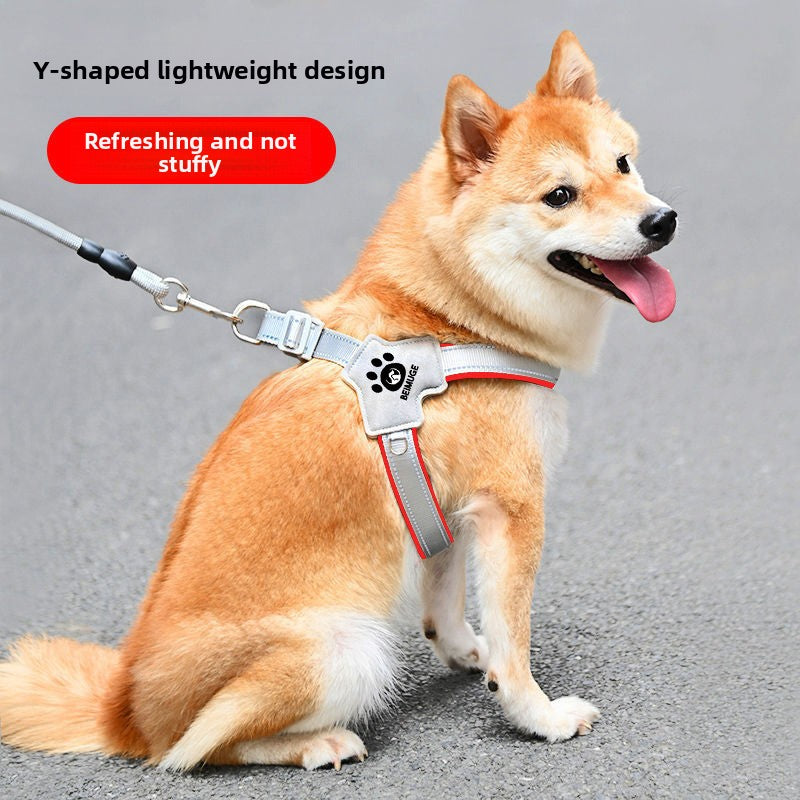 Escape-resistant reflective dog harness, 4 sizes available from Pet Royale UK