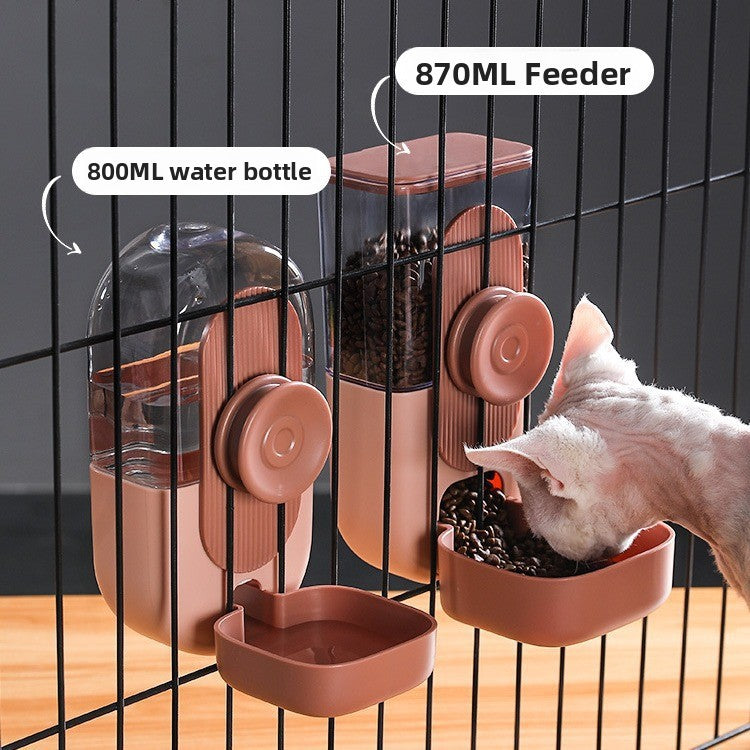Automatic Pet Food and Water Dispenser Set